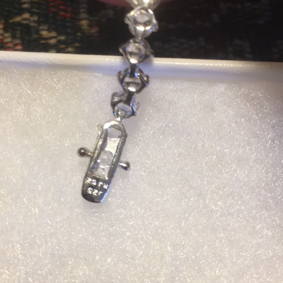 Sterling Silver Brilliant Round Cubic Zirconia Graduated Tennis Bracelet Signed - Picture 11 of 12